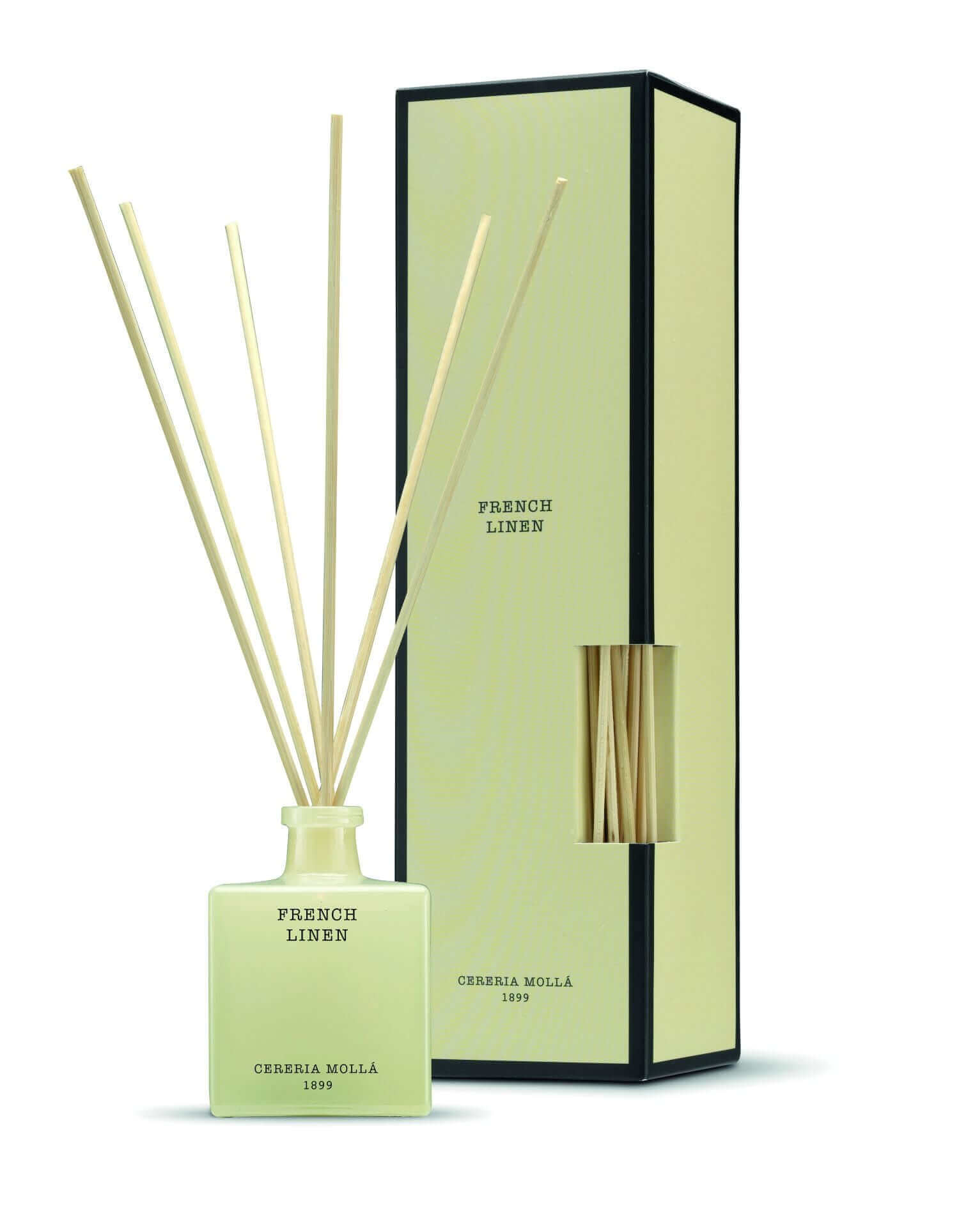 Cereria Molla - Premium Reed Diffuser - French Linen Ivory - Coastous