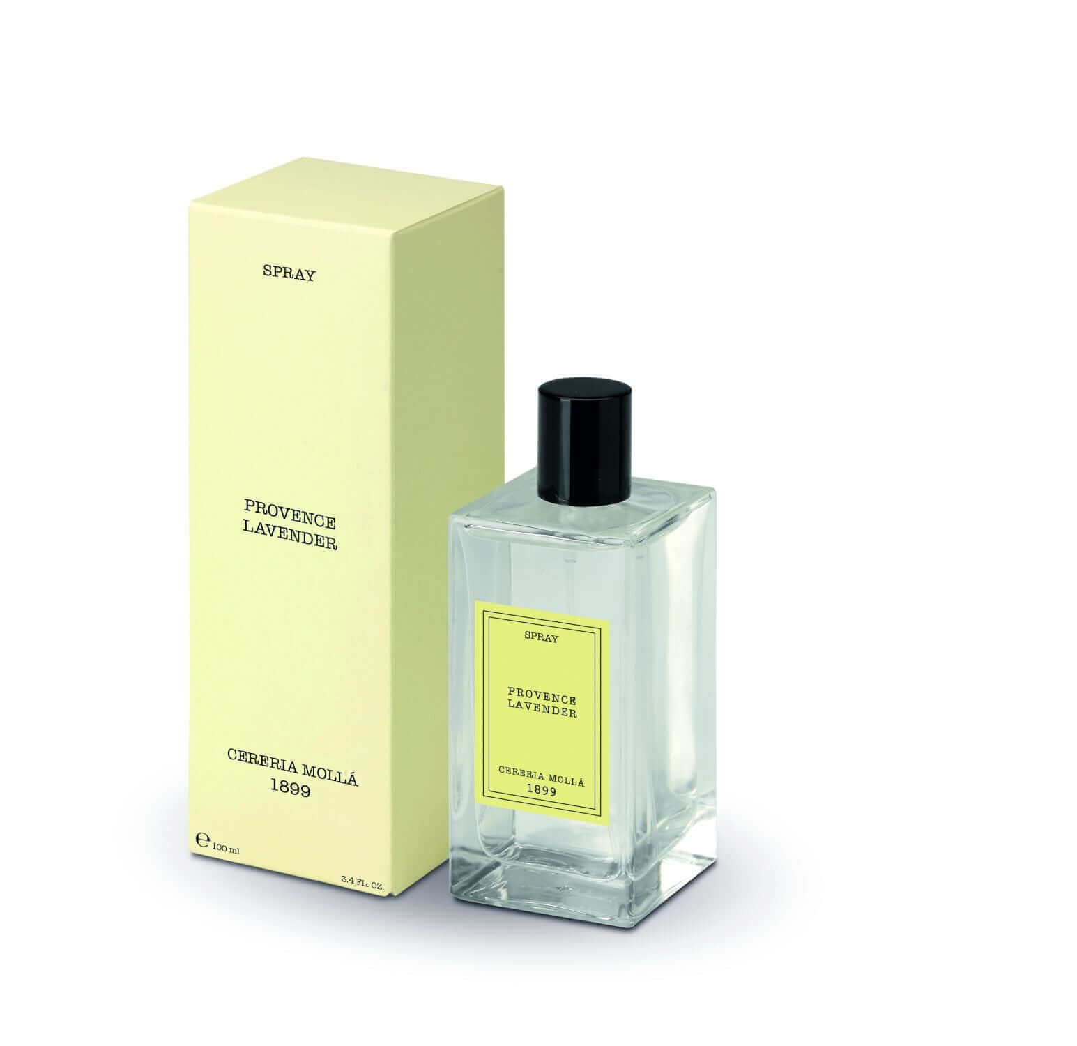 Cereria Molla - Premium Spray - Transparent 3.4 fl oz / 100 ml - Provence Lavender - Coastous