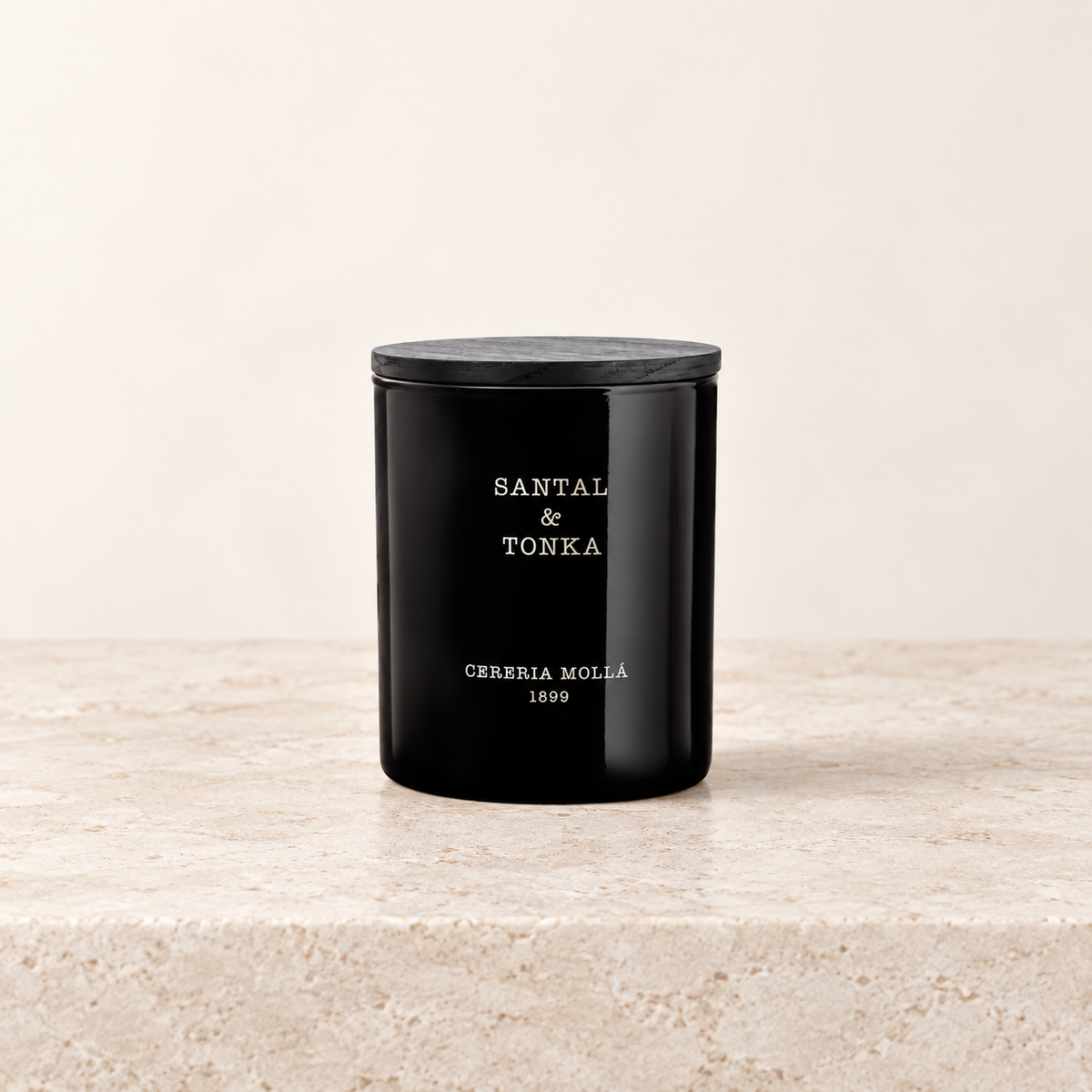Cereria Molla Santal & Tonka 230 g candle, clear product view