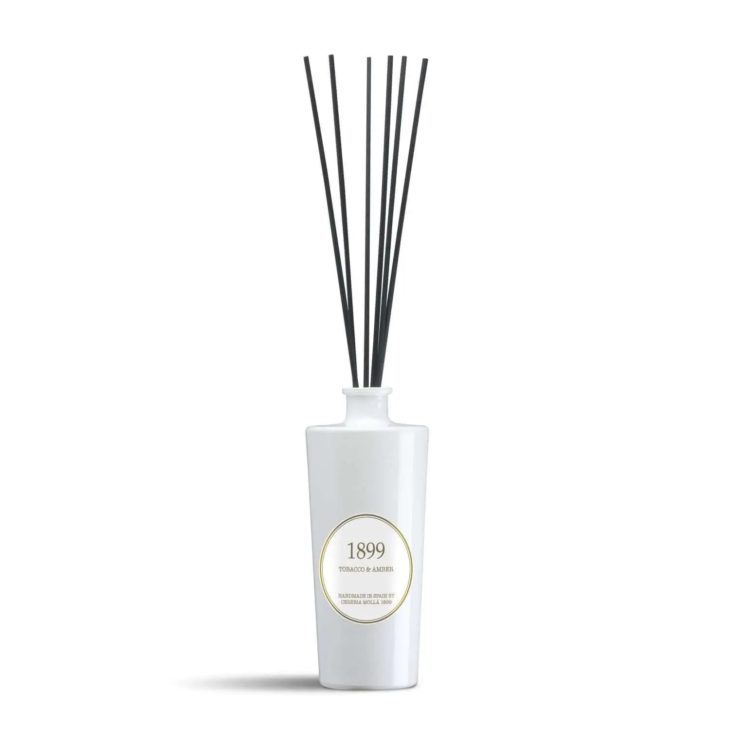 Cereria Molla - Tobacco & Amber White & Gold Premium Reed Diffuser