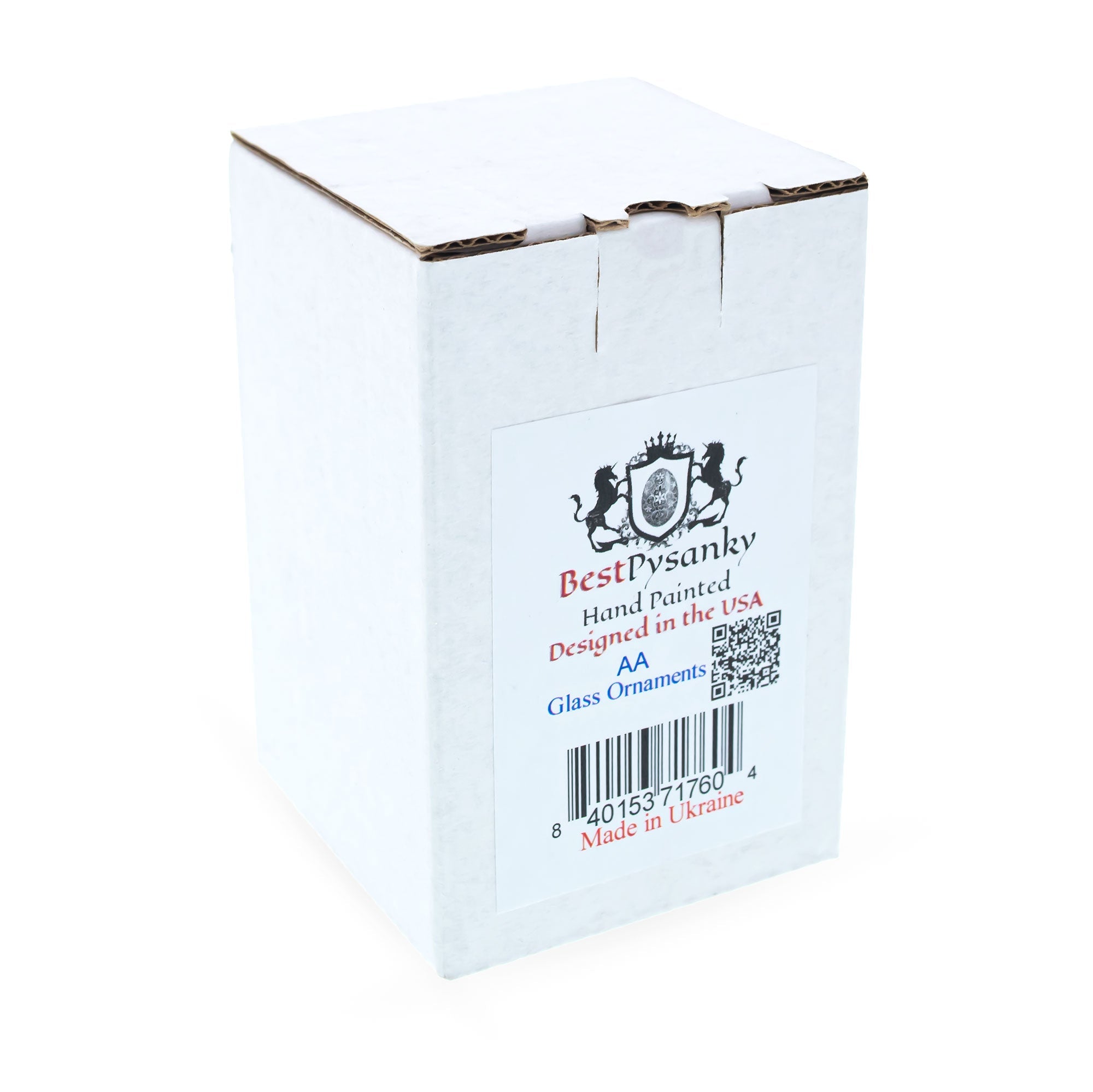 Blue and Green Dump Truck Mini Glass Christmas Ornament