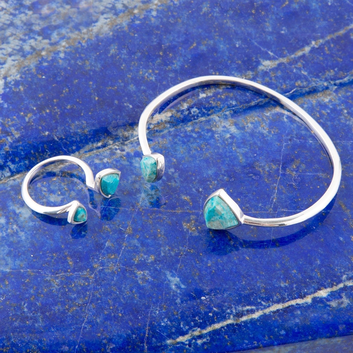 Chrysocolla Open Cuff Bracelet Barse Jewelry