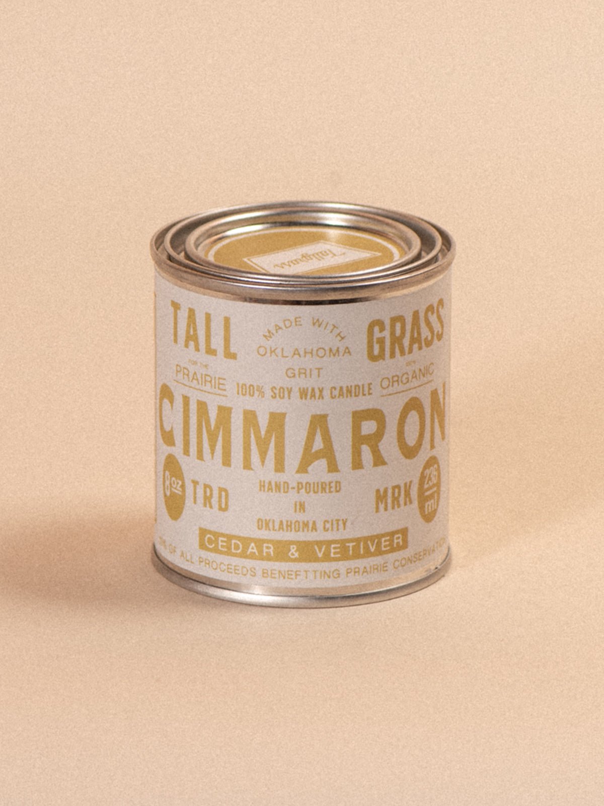 Cimmaron: Cedar + Vetiver Soy Wax Candle Tallgrass Supply