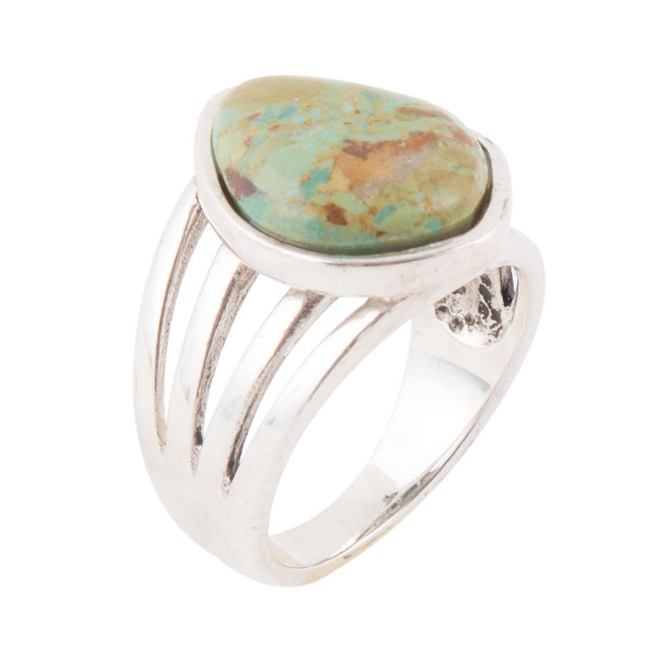 Classy Sterling Silver Blue Turquoise Ring Barse Jewelry