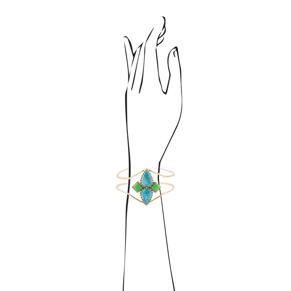 Colors of Turquoise Cuff Bracelet Barse Jewelry