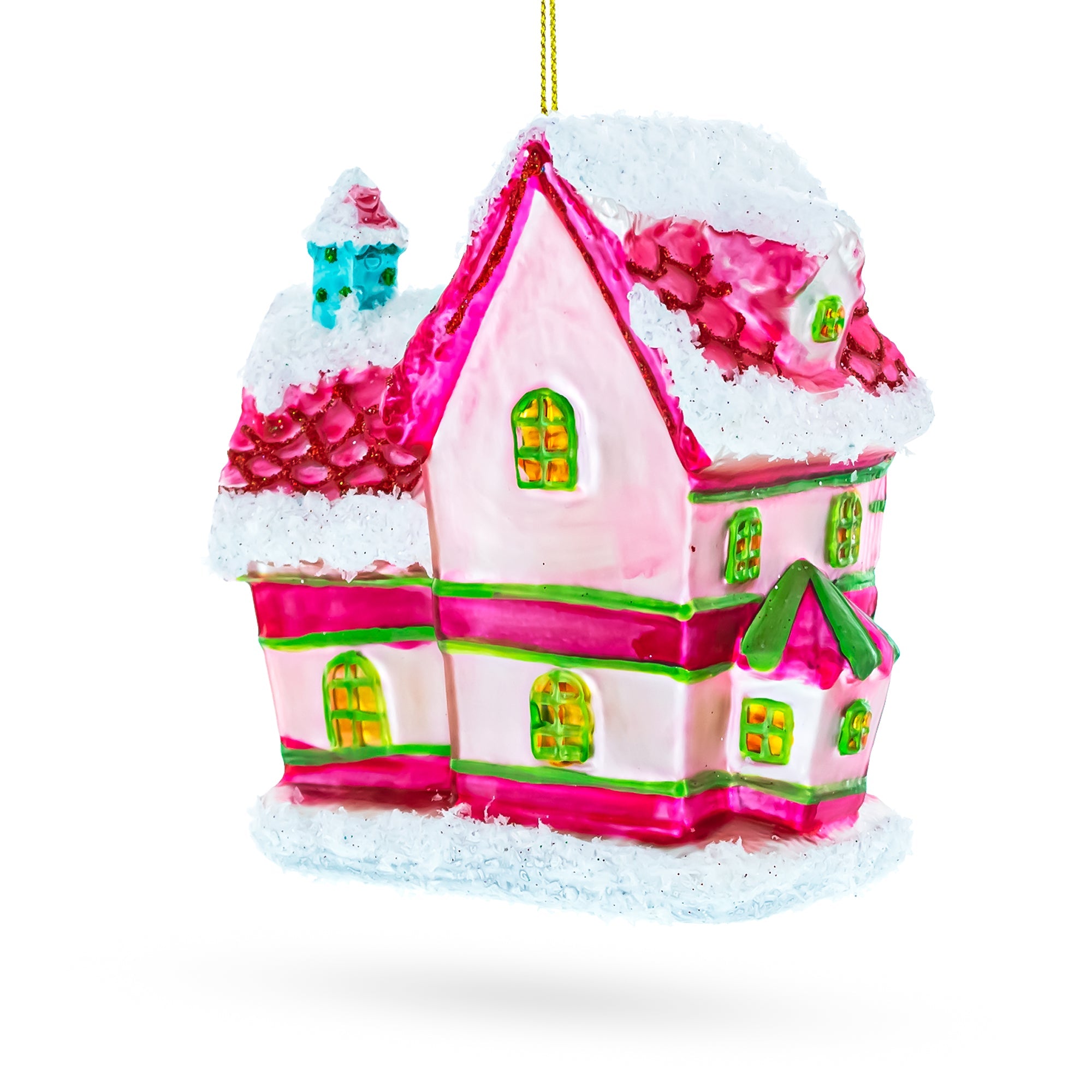 Whimsical Toy Shop Glass Christmas Ornament