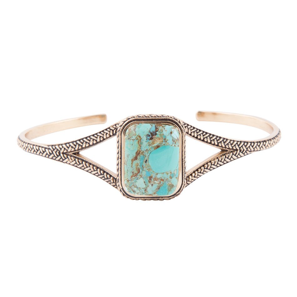 Credence Genuine Turquoise Cuff Bracelet Barse Jewelry