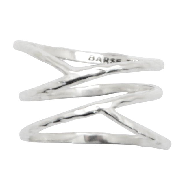 Criss Cross Sterling Silver Ring Barse Jewelry