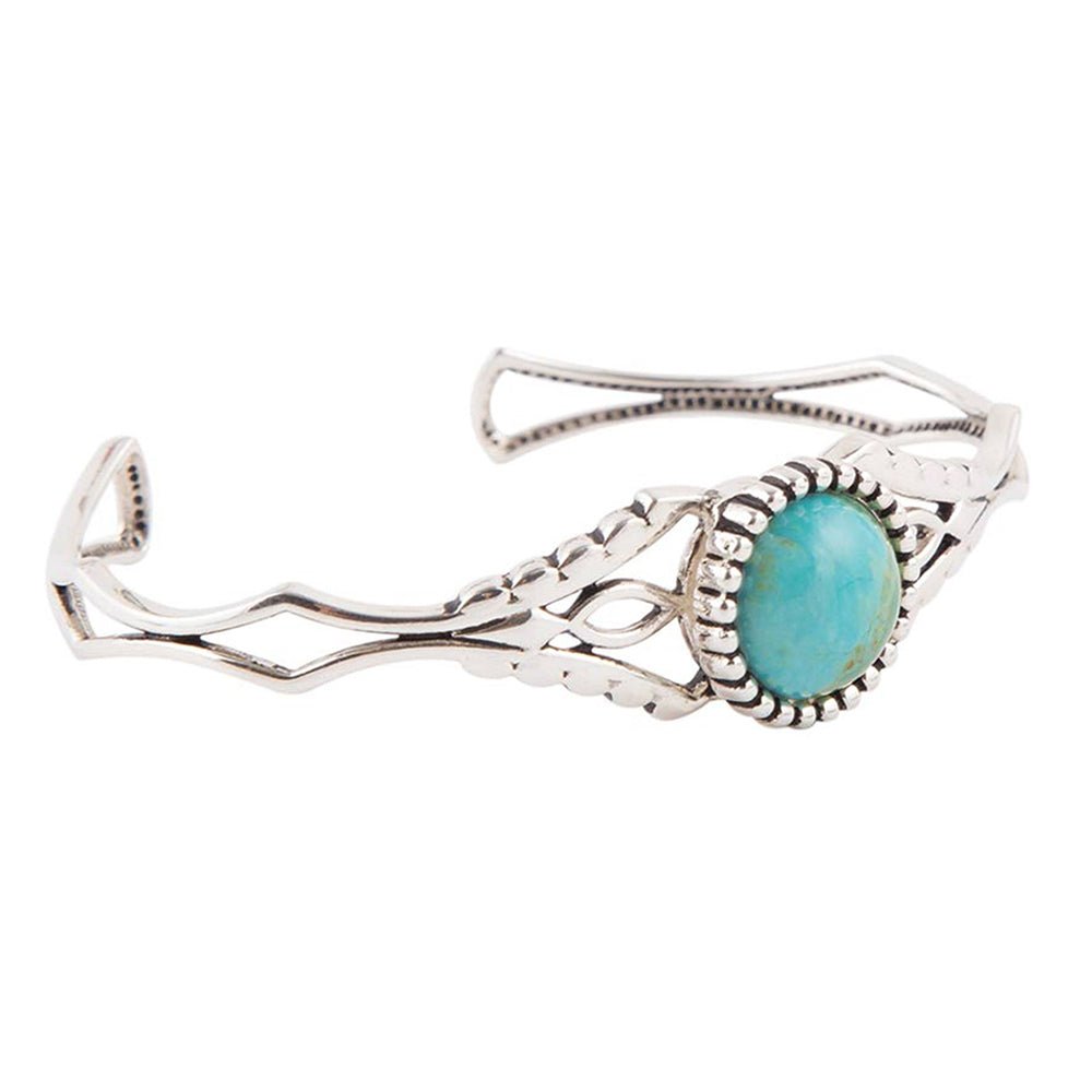 Dainty Turquoise Cuff Bracelet Barse Jewelry