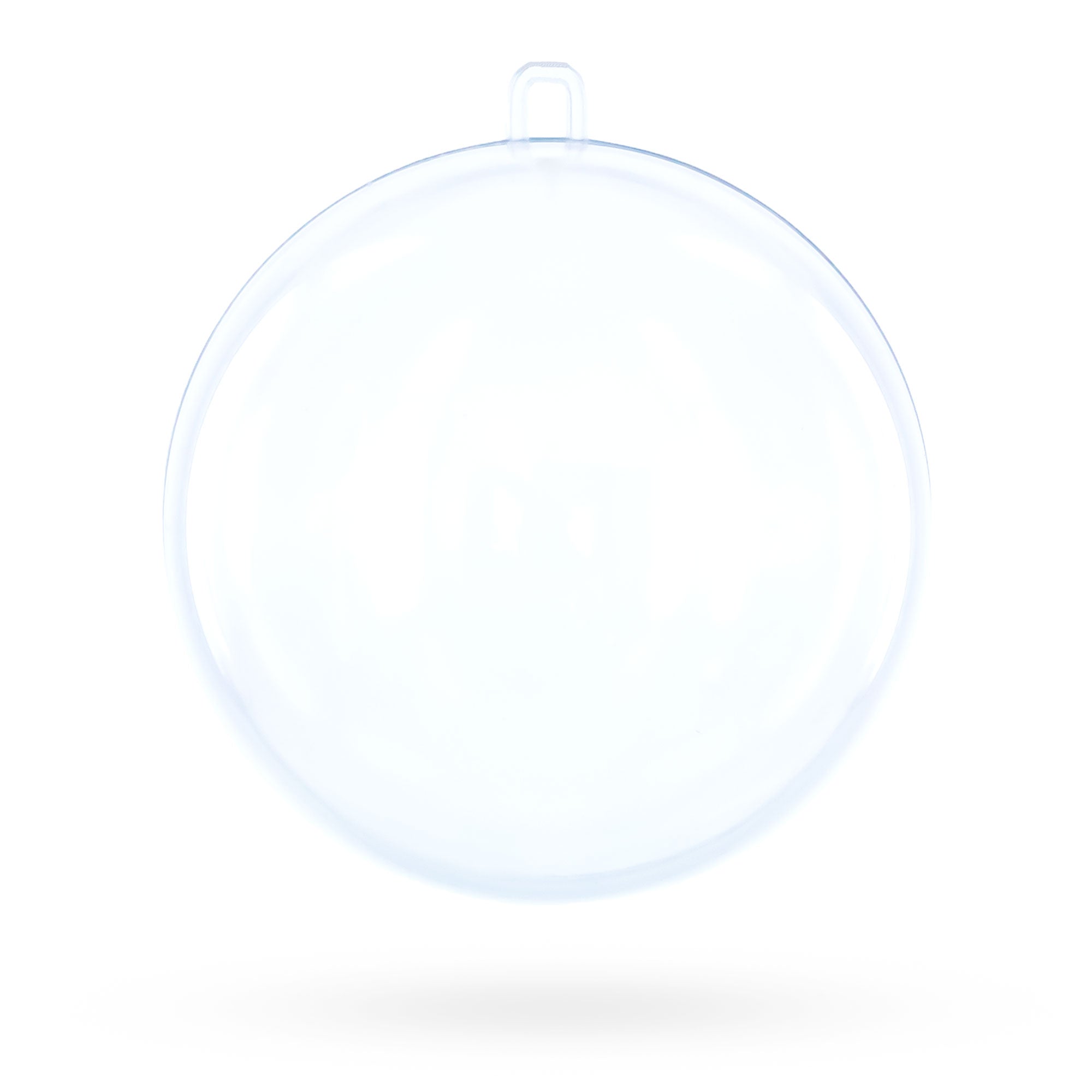 Set of 3 Openable Fillable Clear Plastic Ball Christmas Ornaments DIY Craft 4 Inches