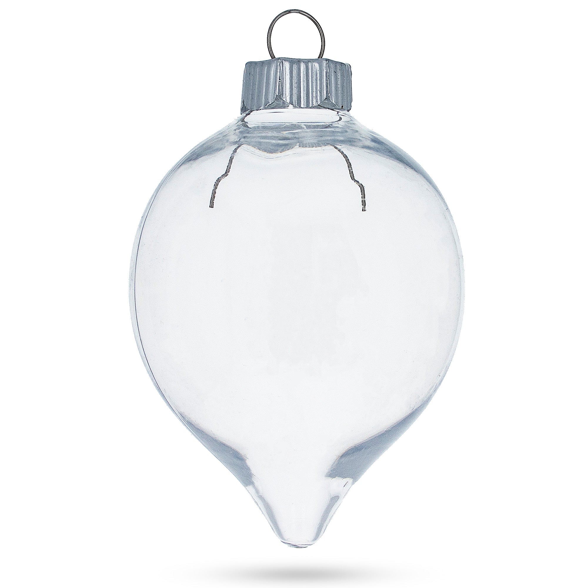 Set of 3 Clear Plastic Water Drop Christmas Ornaments 3.94 Inches BestPysanky