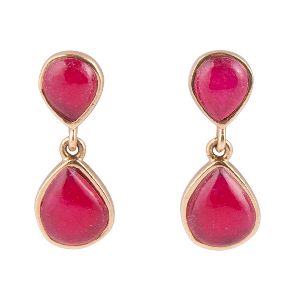Drip to Drip Ruby Onyx Earrings Barse Jewelry