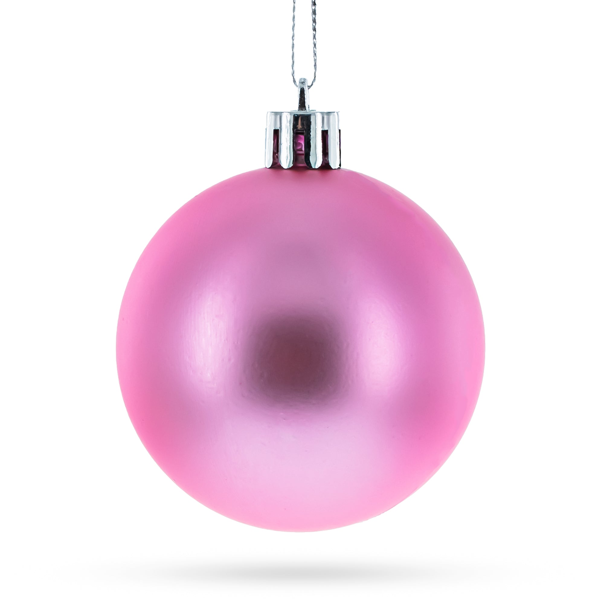 Set of 40 Pink Mini Ball Plastic Christmas Ornaments