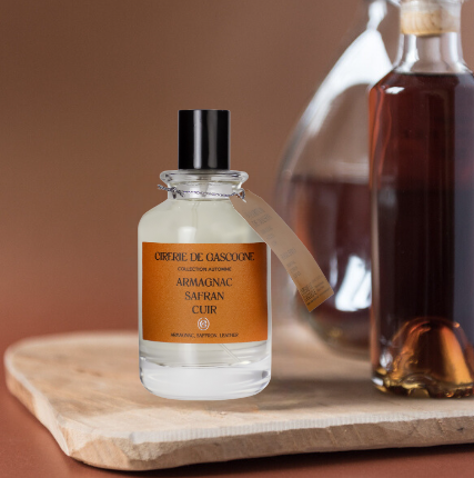 Armagnac, Saffron, Leather Room Spray Cirerie de Gascogne (US/CAN)-Distributed by Scents of Europe