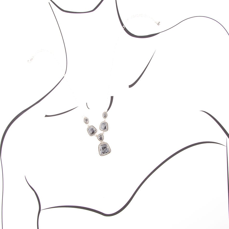 Earth and Sky Labradorite and Sterling Necklace Barse Jewelry