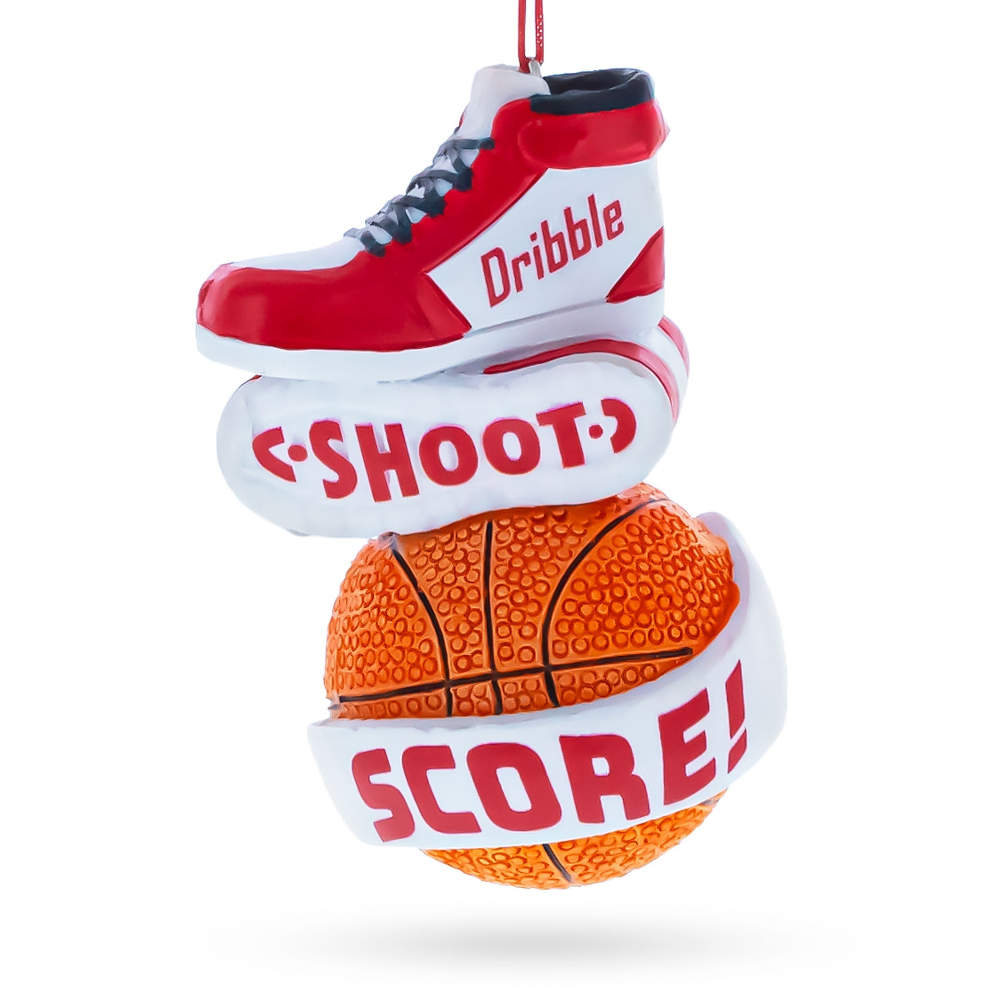 Basketball Shoe Shoot Score Sports Resin Christmas Ornament