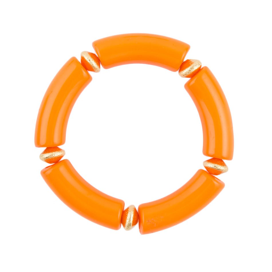 Bright Orange Resin Bracelet Barse Jewelry