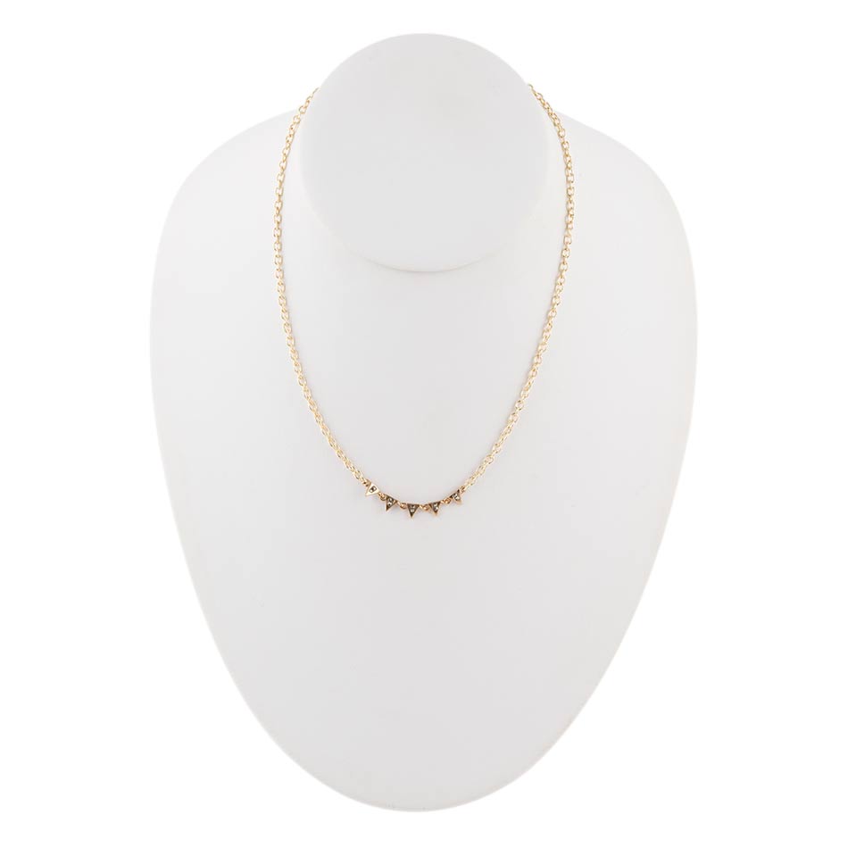 Flag It Marcasite and Bronze Necklace Barse Jewelry