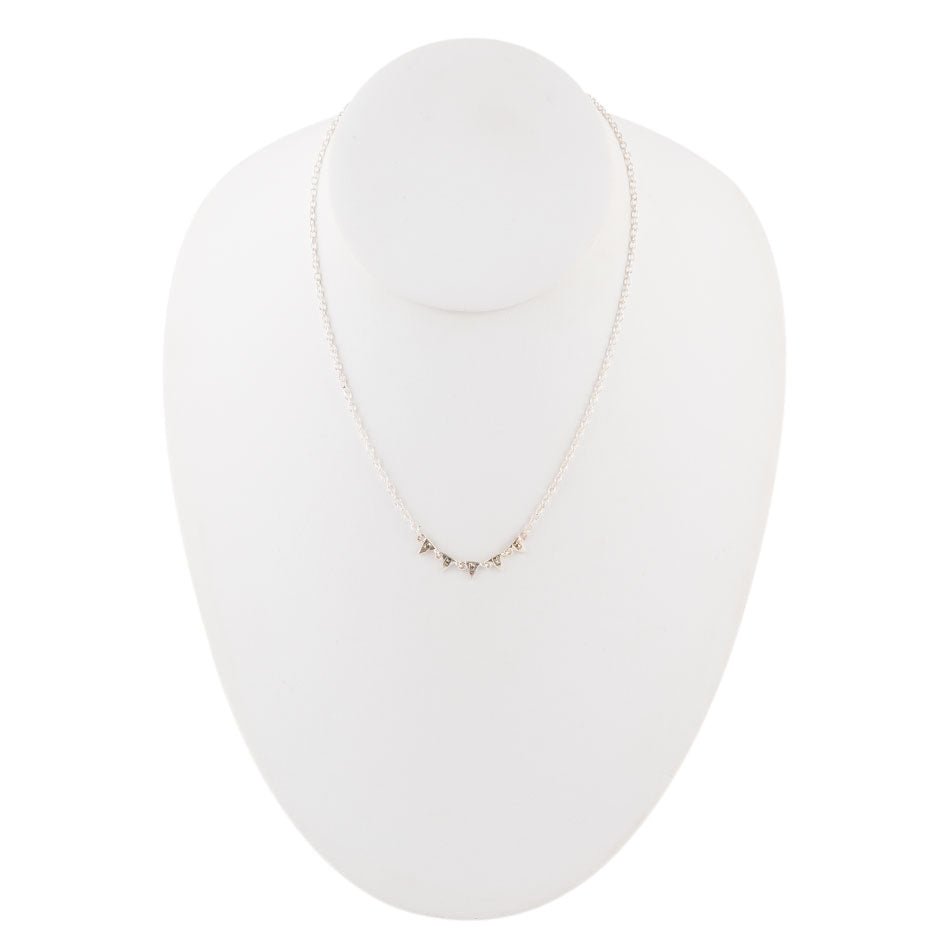 Flag It Marcasite and Silver Necklace Barse Jewelry