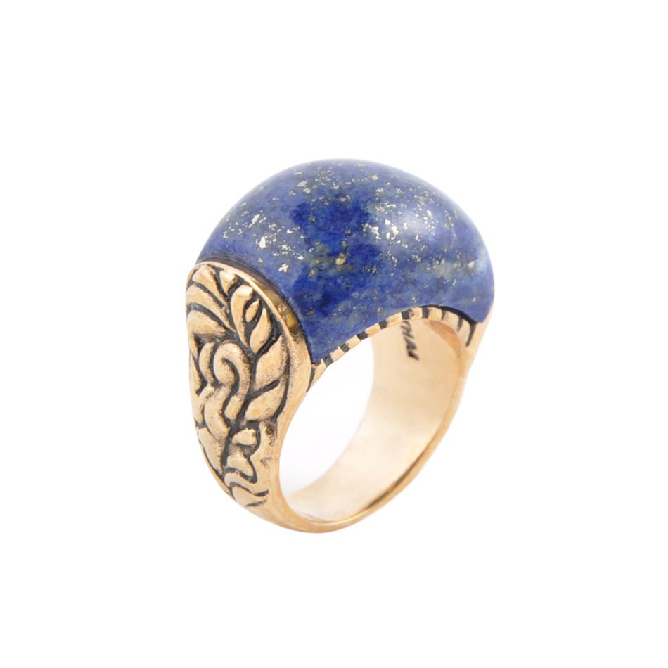 Flourished Bronze Ring - Lapis Barse Jewelry