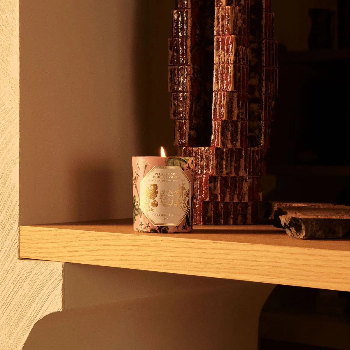 Pelargonium Geranium scented candle 6.5 oz / 185 g Coastous