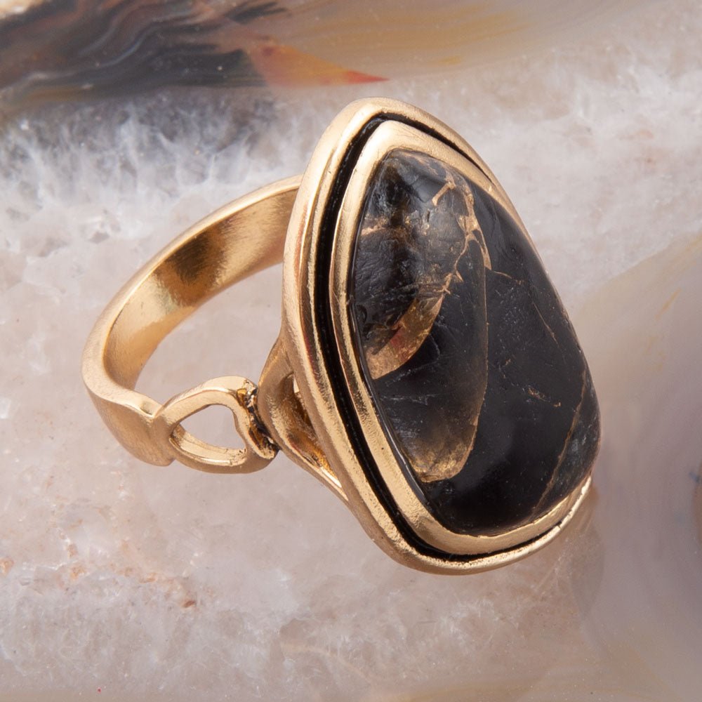 Gold Infused Matrix Ring Barse Jewelry