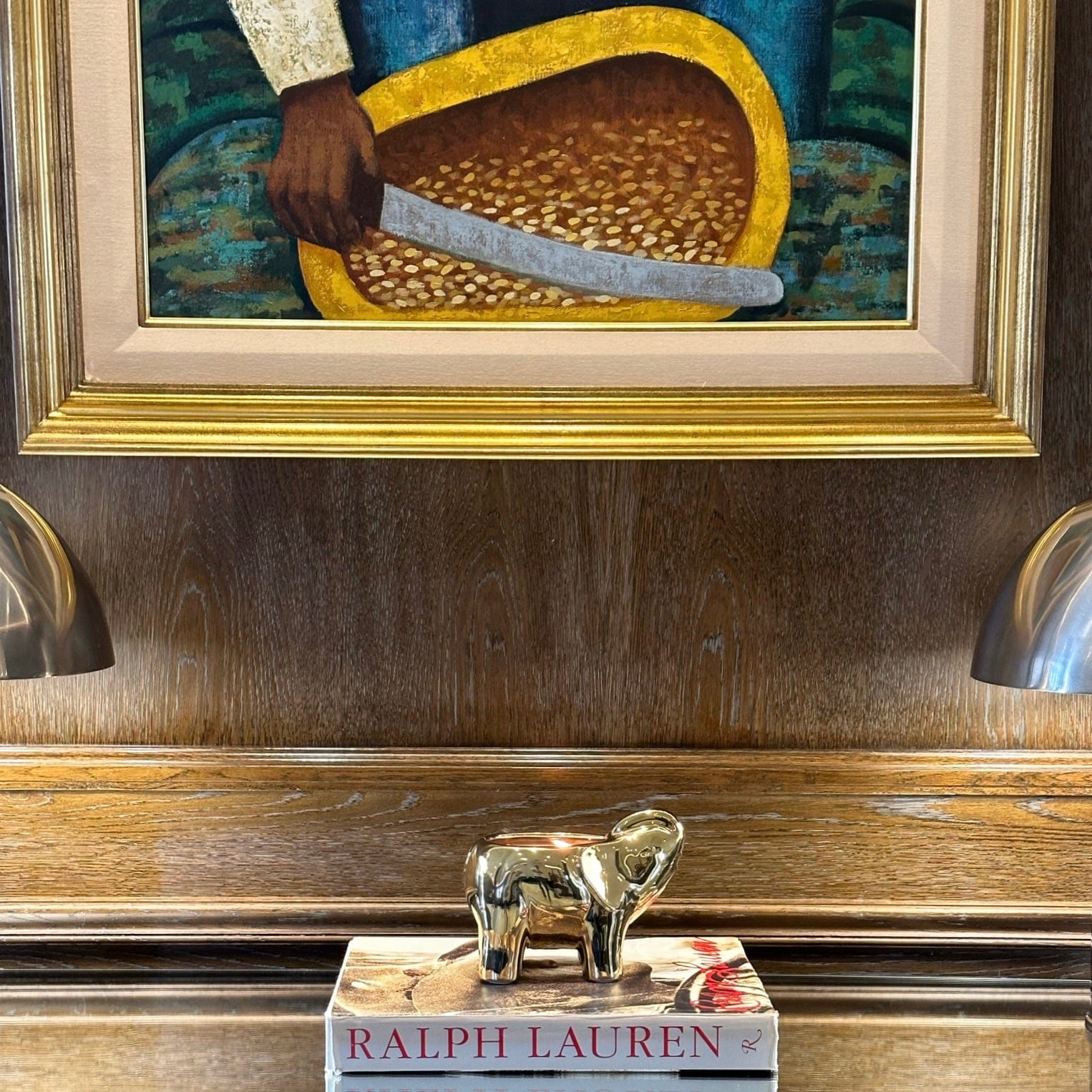 Gold Elephant Candle