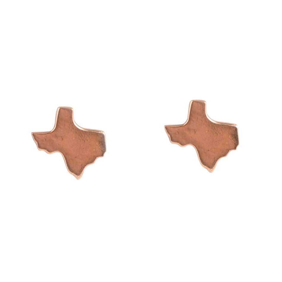 I Love Texas Copper Earrings Barse Jewelry