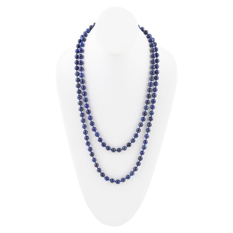 Immeasurable Blue Lapis Wrap Necklace Barse Jewelry
