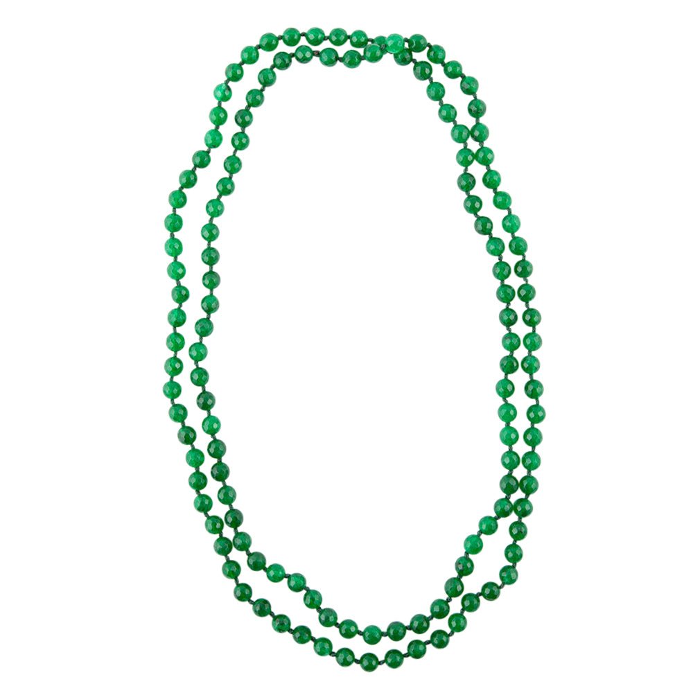 Immeasurable Green Onyx Wrap Necklace Barse Jewelry