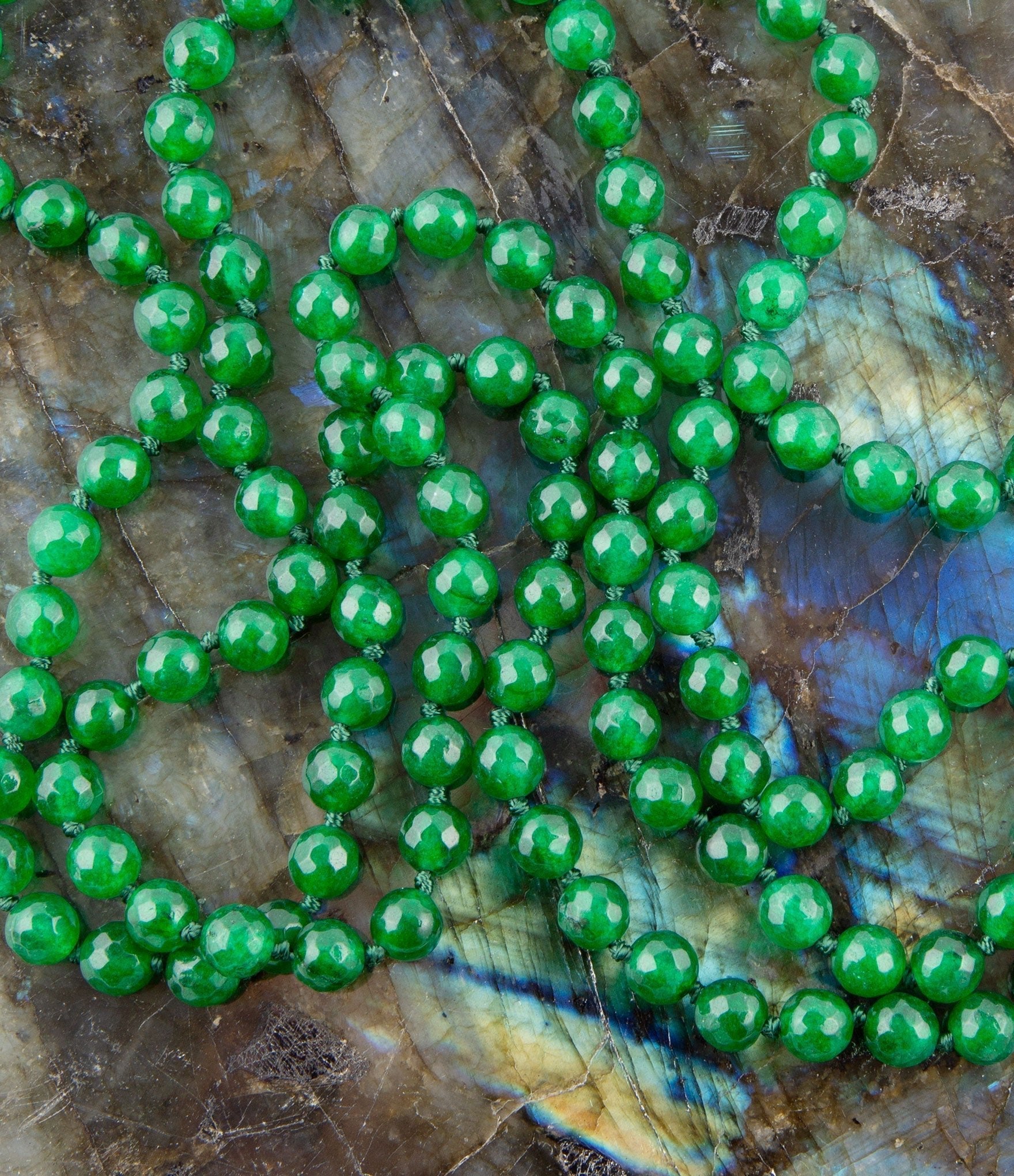 Immeasurable Green Onyx Wrap Necklace Barse Jewelry