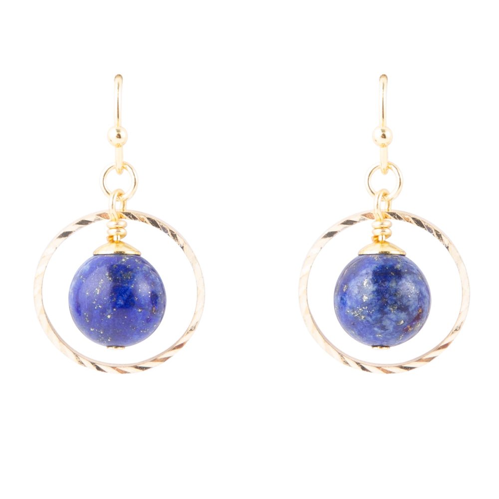 In The Loop Lapis Earrings Barse Jewelry
