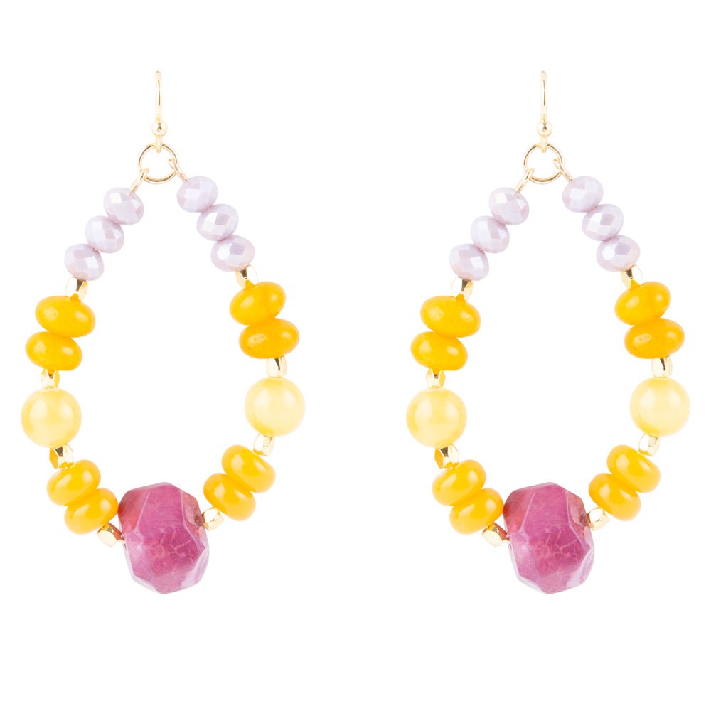 Iris Lilac Jade Earrings Barse Jewelry