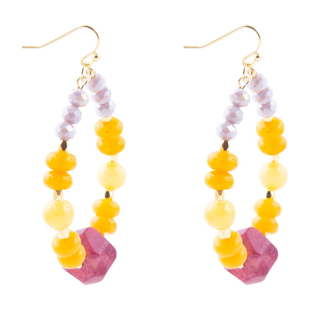 Iris Lilac Jade Earrings Barse Jewelry