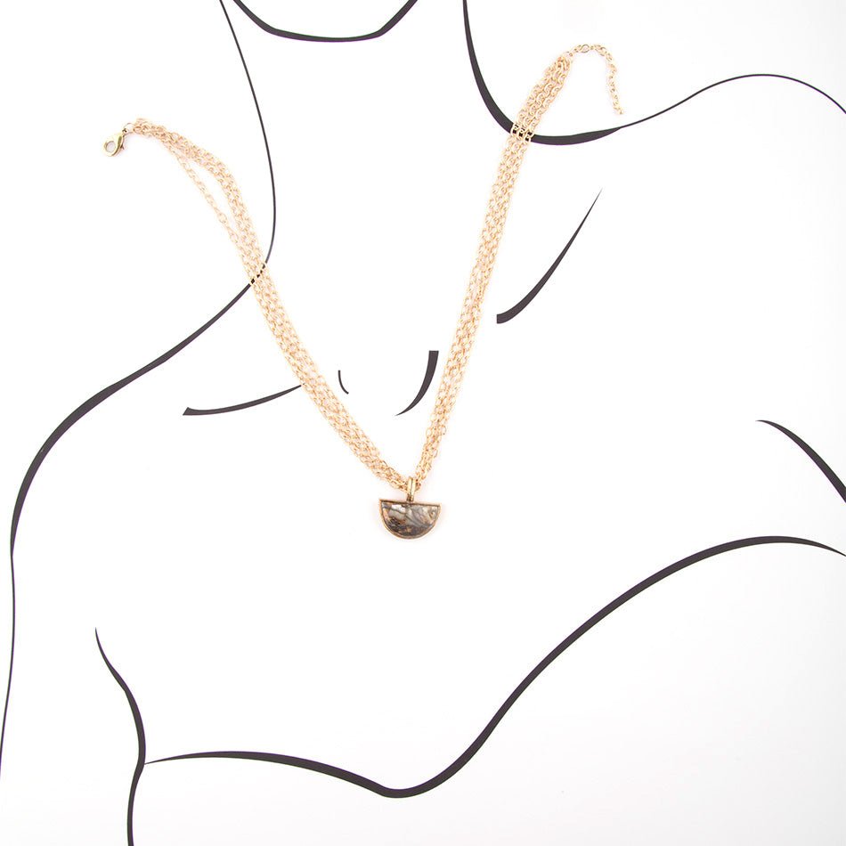 Iron Infused Abalone Necklace Barse Jewelry