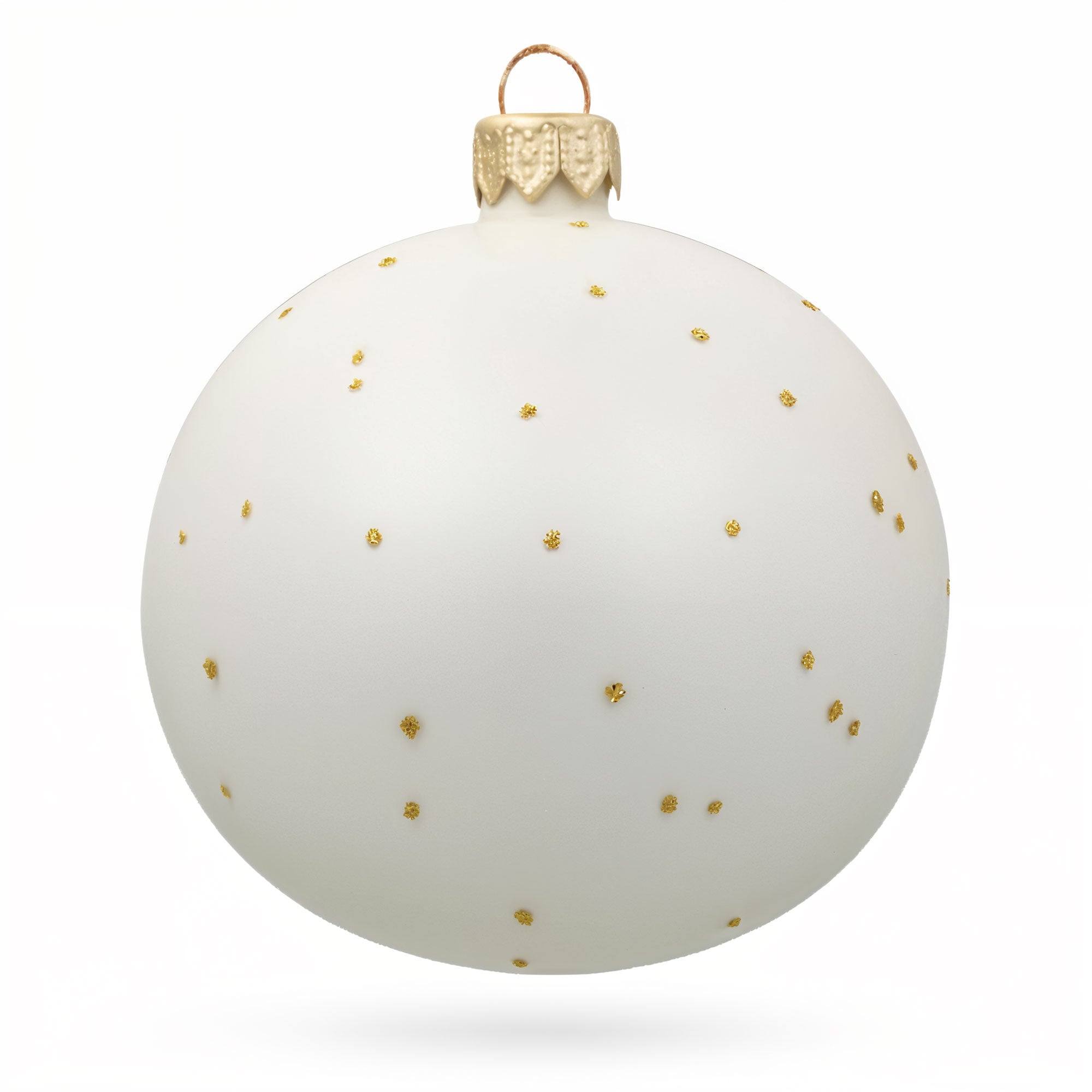 Shimmering Rudolf the Red-Nosed Reindeer Glass Ball Christmas Ornament 3.25 Inches