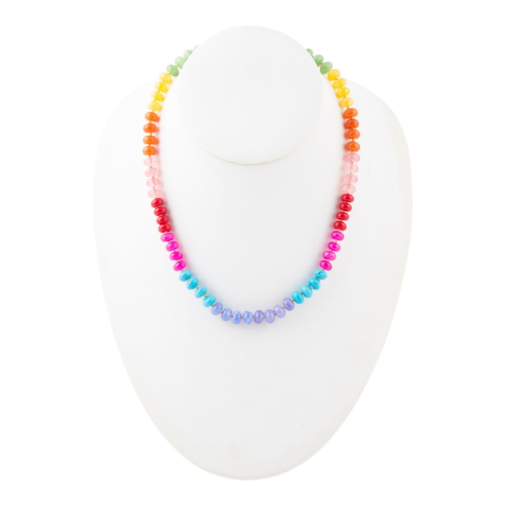 Kaleidoscope Multistone Strand Necklace Barse Jewelry