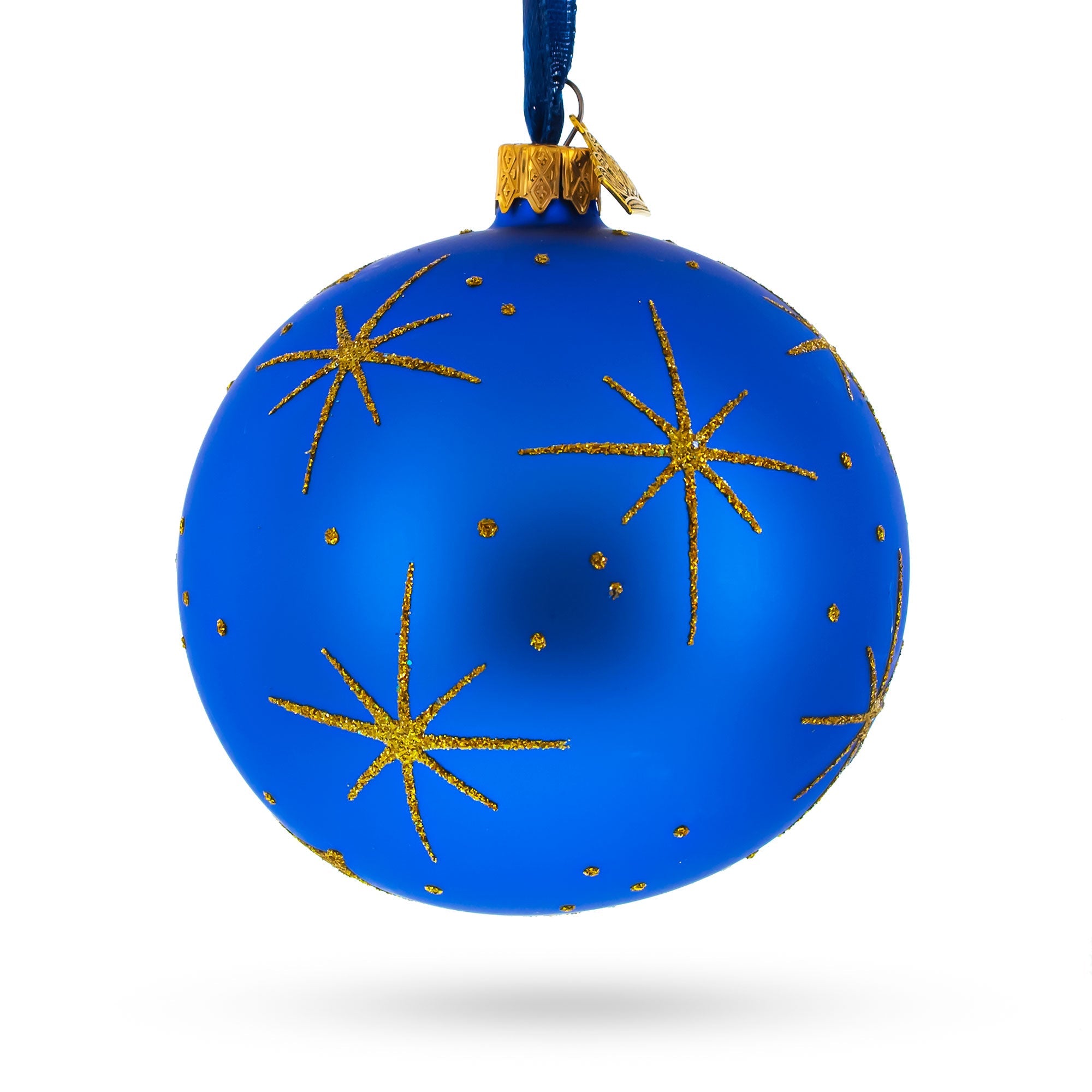 Sacred Nativity Gathering Glass Ball Christmas Ornament 4 Inches