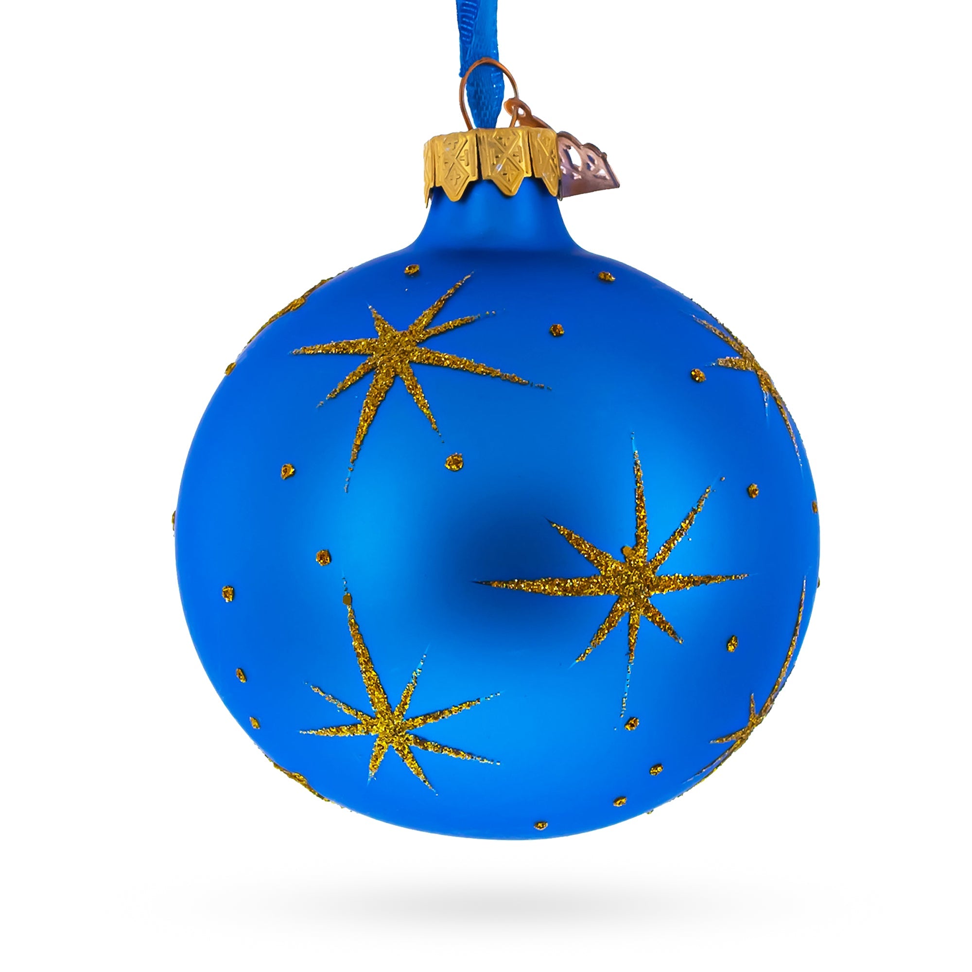 Sacred Nativity Gathering Glass Ball Christmas Ornament 3.25 Inches