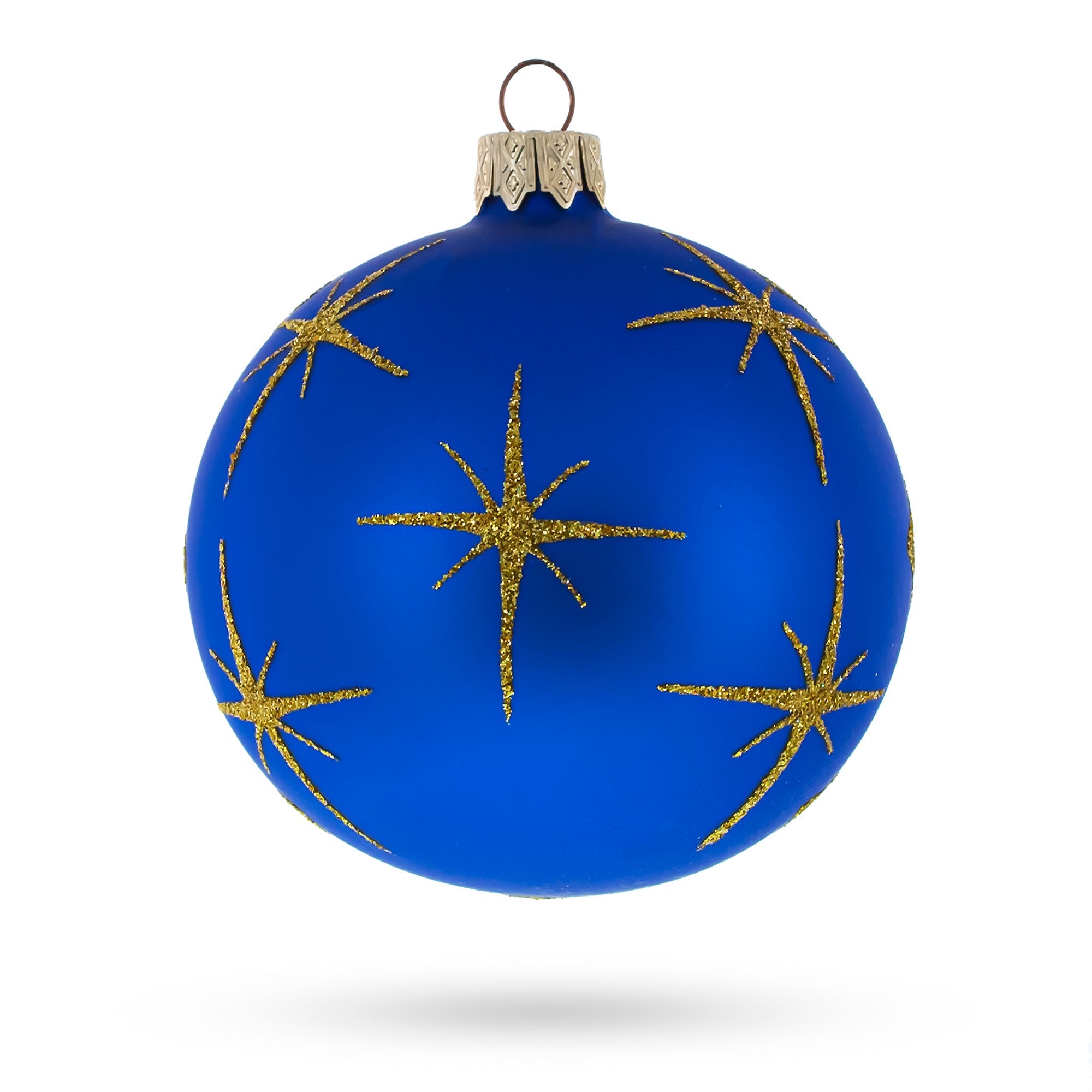 Peaceful Jesus Baby Asleep Nativity Glass Ball Christmas Ornament 3.25 Inches