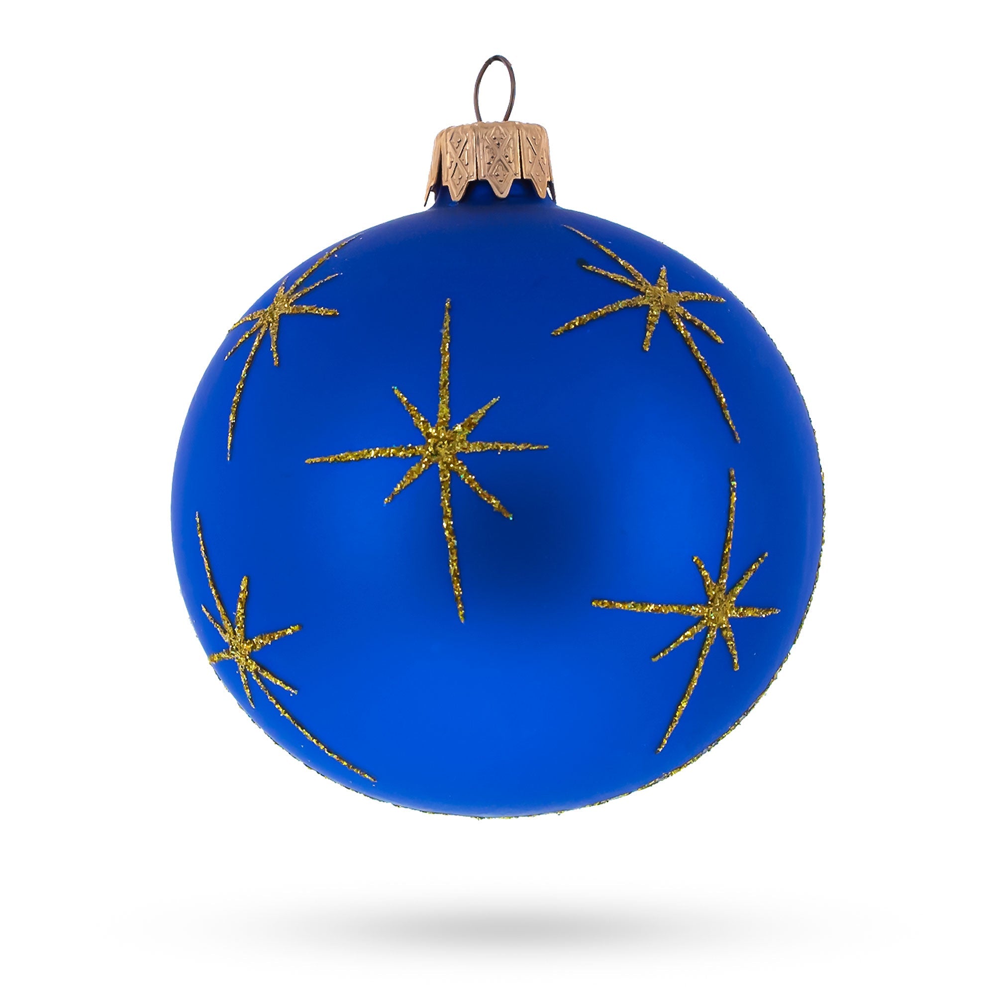 Serene Silent Night Nativity Scene- Glass Ball Christmas Ornament 3.25 Inches