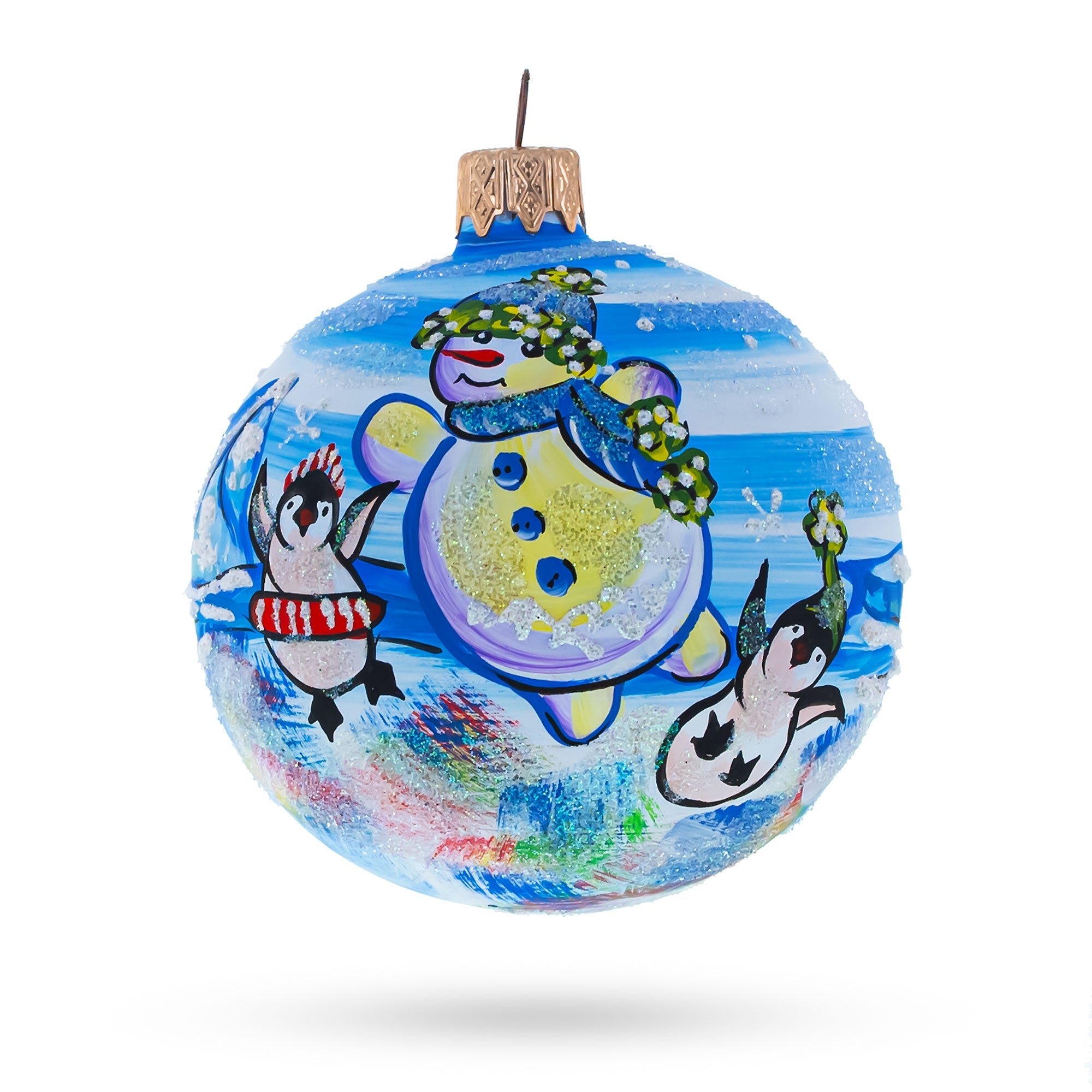 Glass Ball Christmas Ornament 3.25 Inches