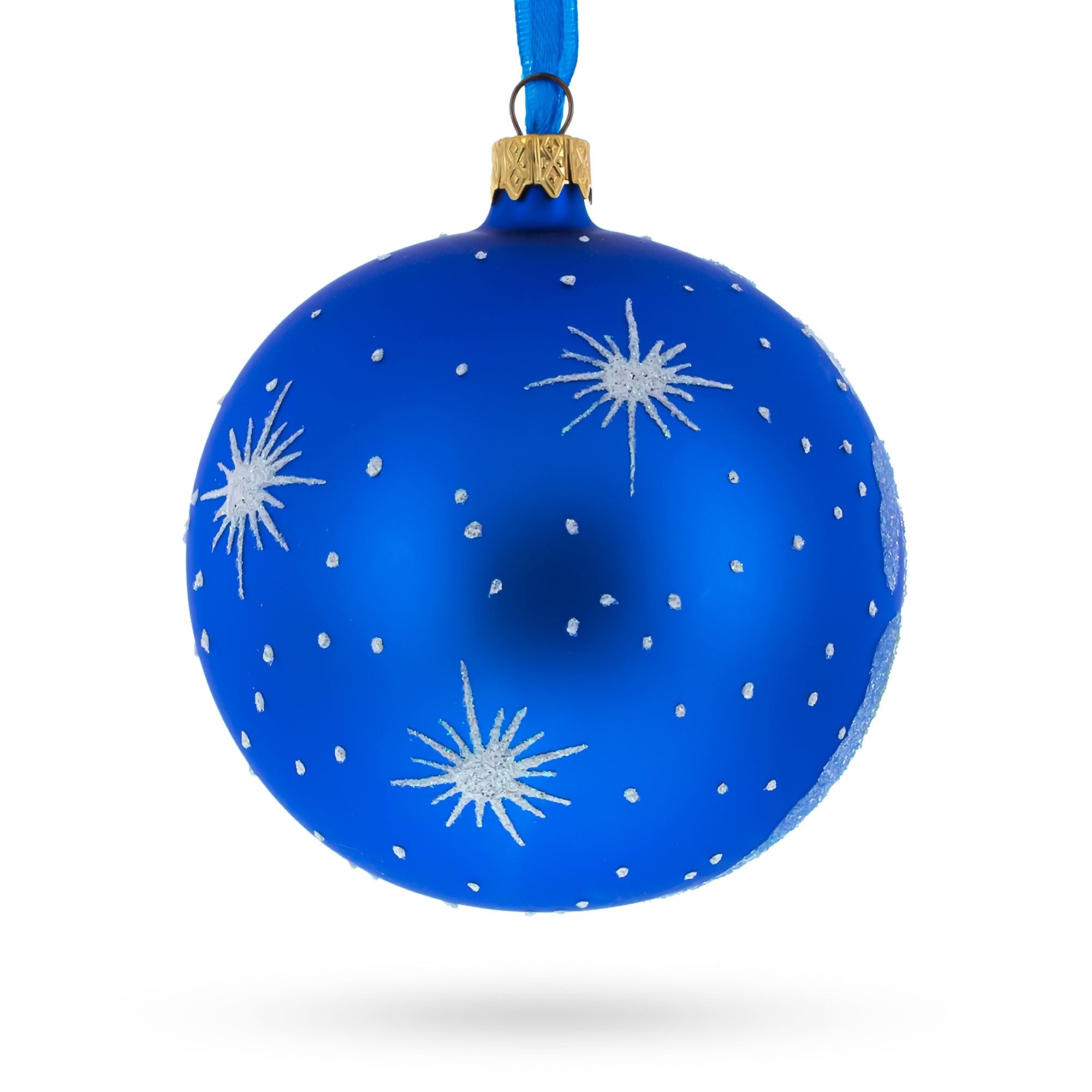 Statue of Liberty, New York Glass Ball Christmas Ornament 4 Inches