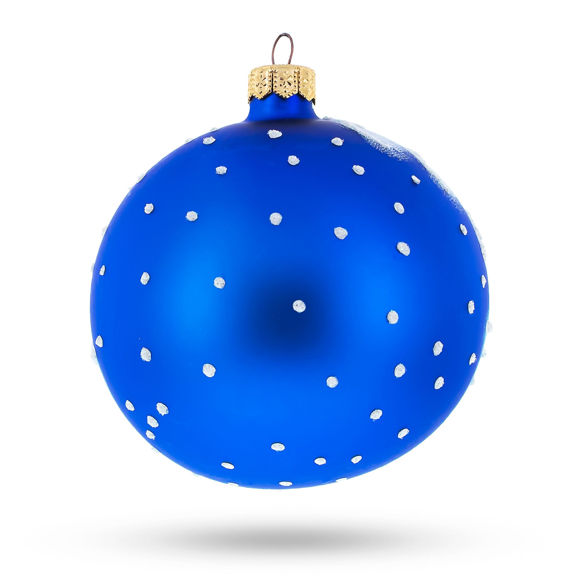 Snowman Family Glass Ball Christmas Ornament 3.25 Inches BestPysanky