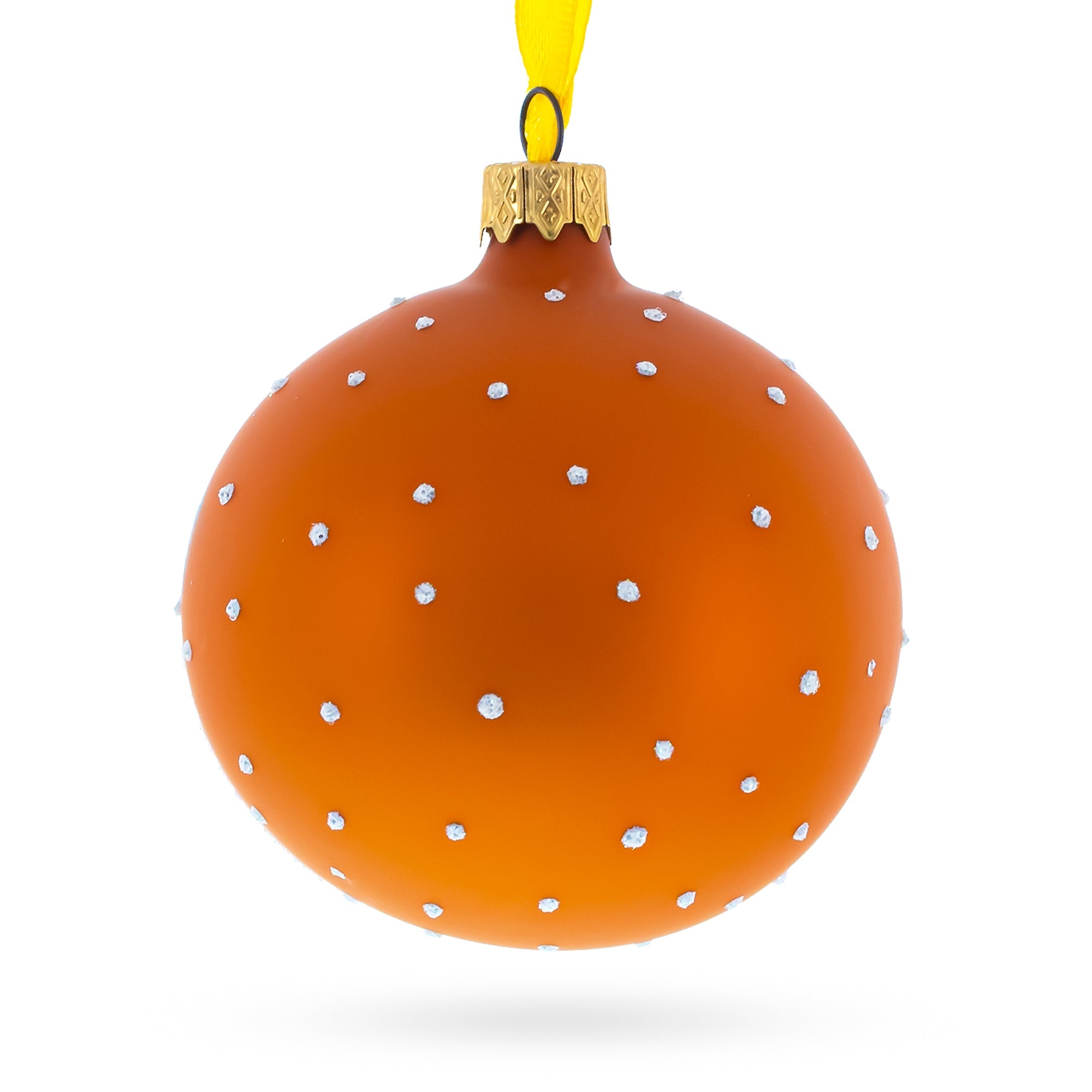 Boy Skiing Glass Ball Christmas Ornament 3.25 Inches BestPysanky