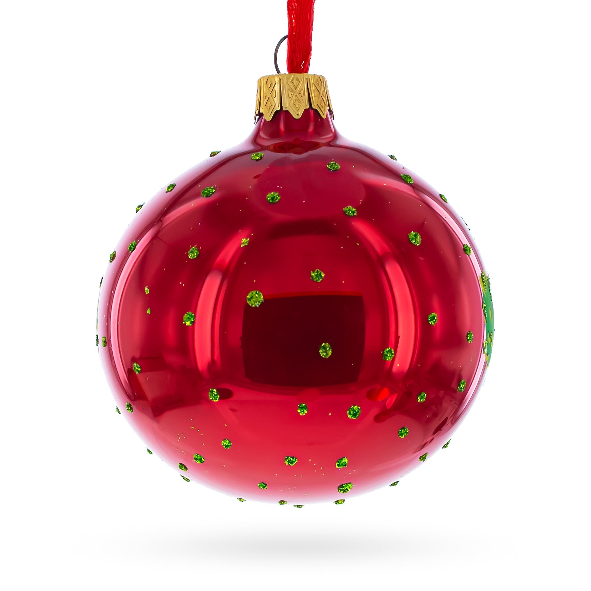 Latin American Dancers Glass Christmas Ornament 3.25 Inches BestPysanky