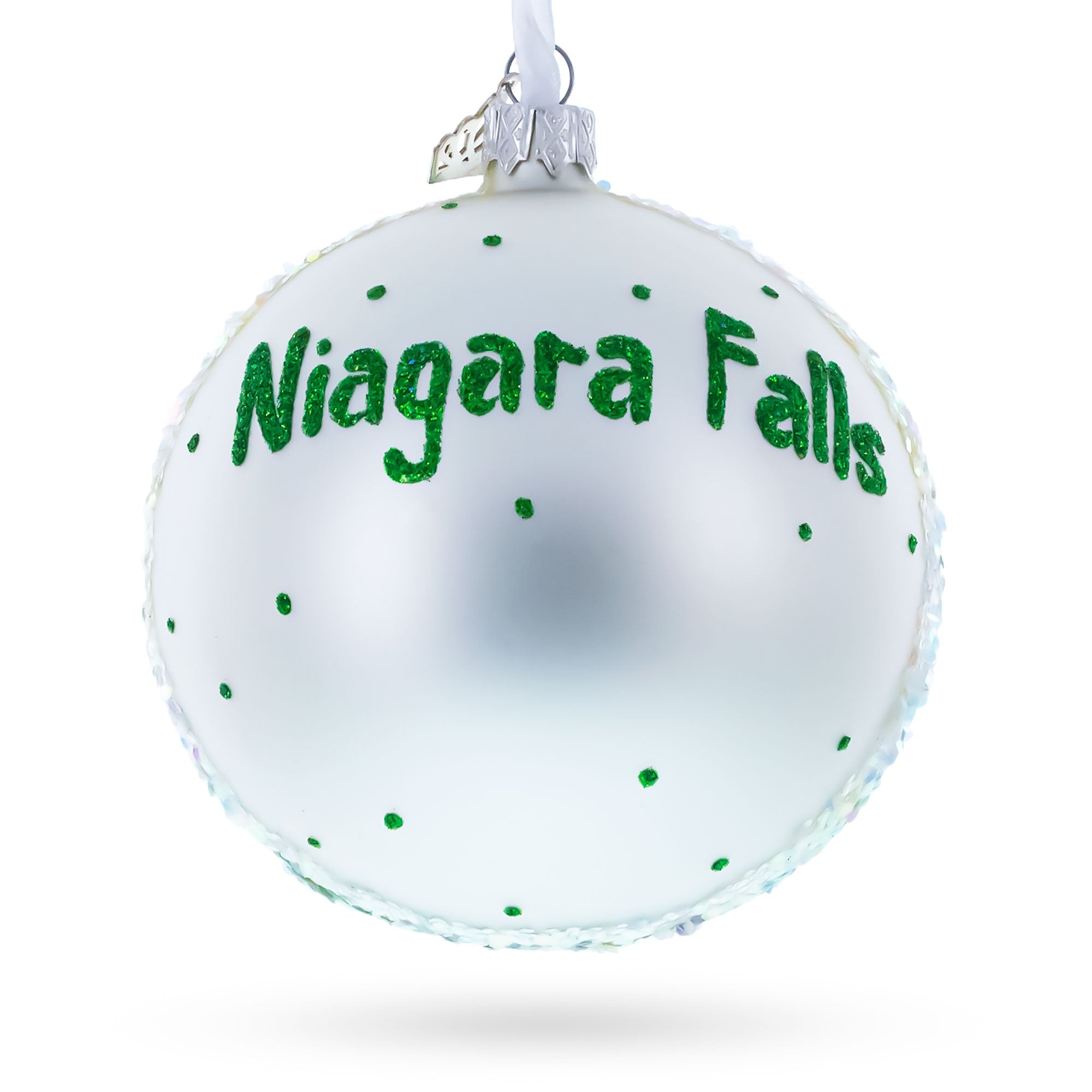 Niagara Falls, USA / Canada Glass Ball Christmas Ornament 4 Inches BestPysanky