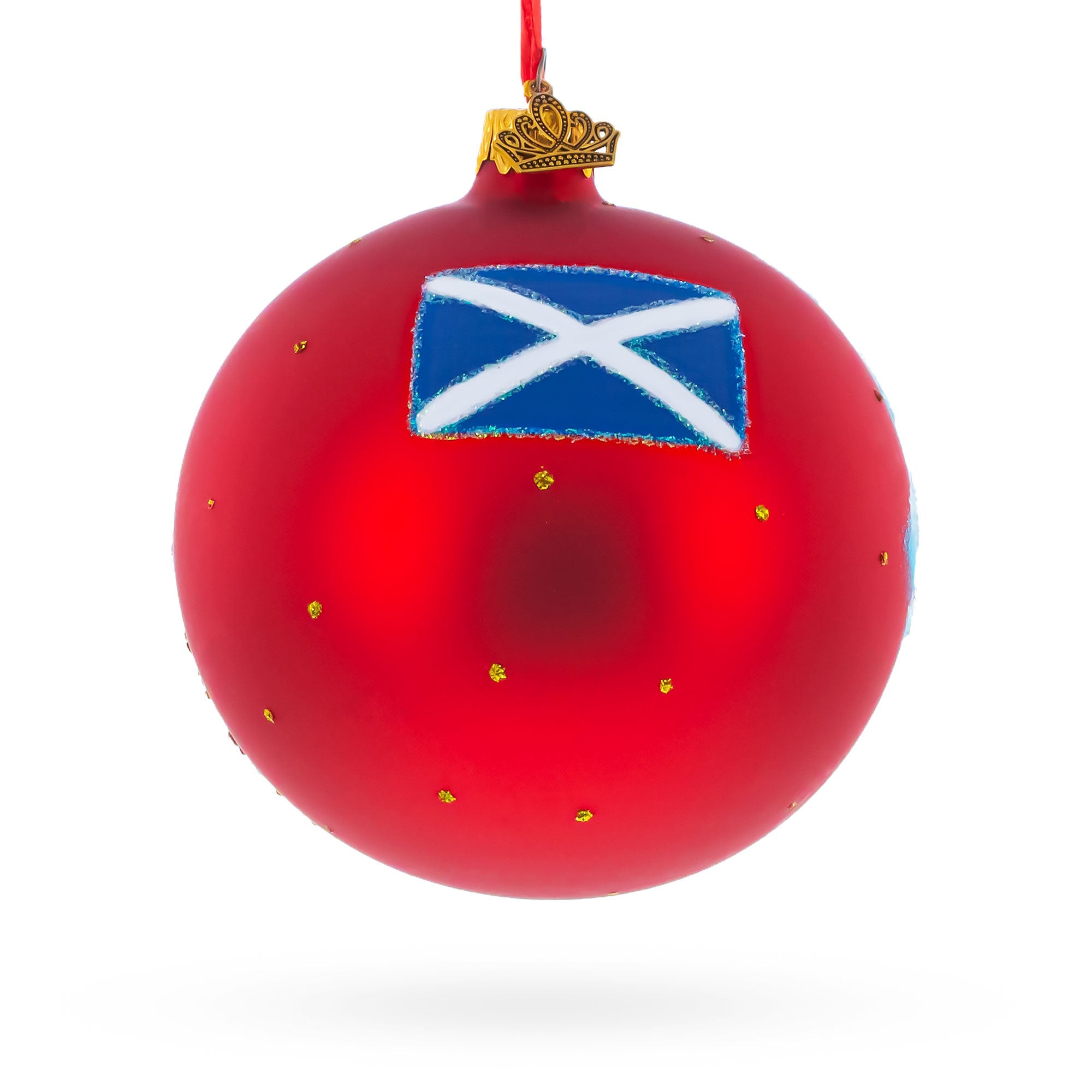 Edinburgh Castle, Scotland, UK Glass Ball Christmas Ornament 4 Inches
