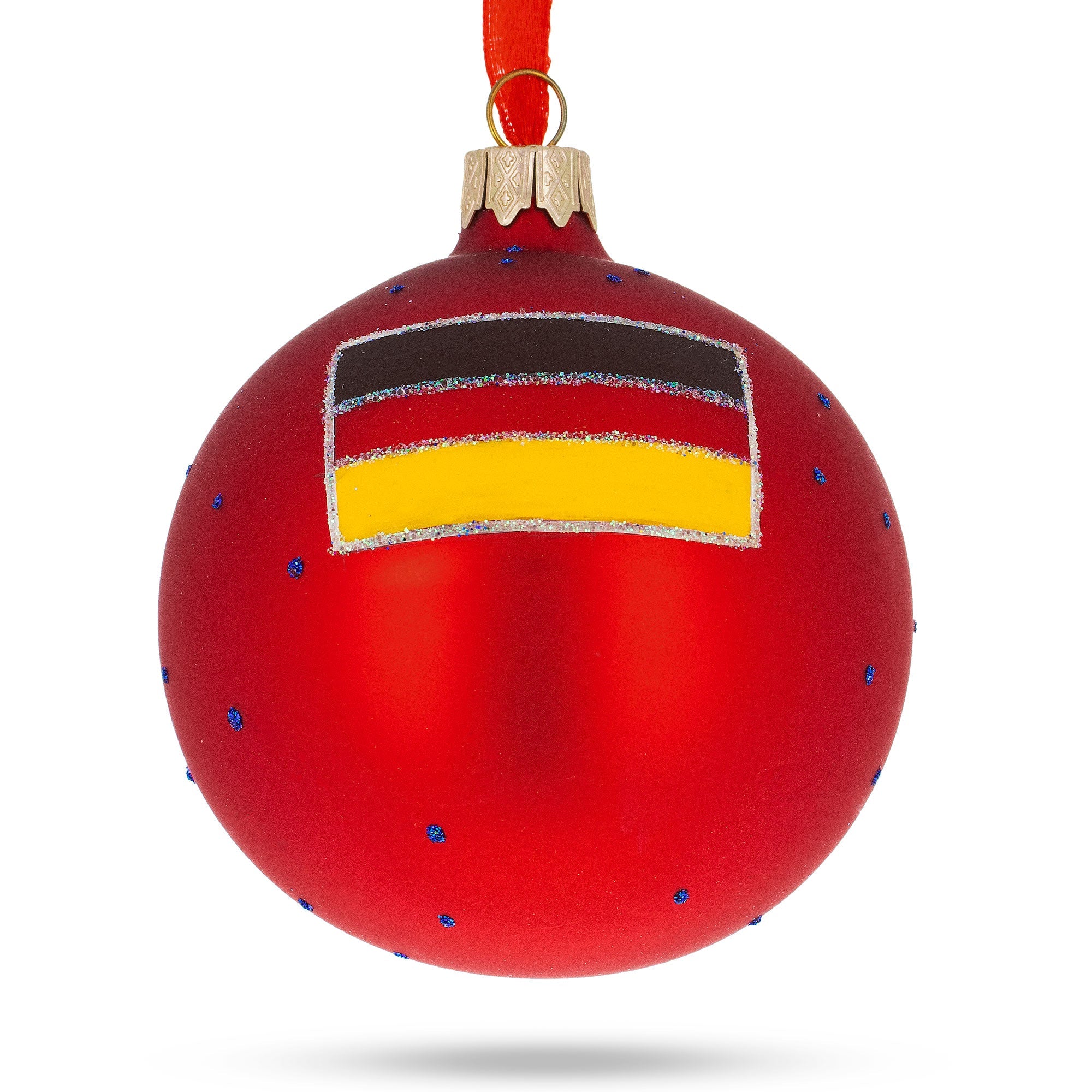 Marienplatz in Munich, Germany Glass Ball Christmas Ornament 3.25 Inches