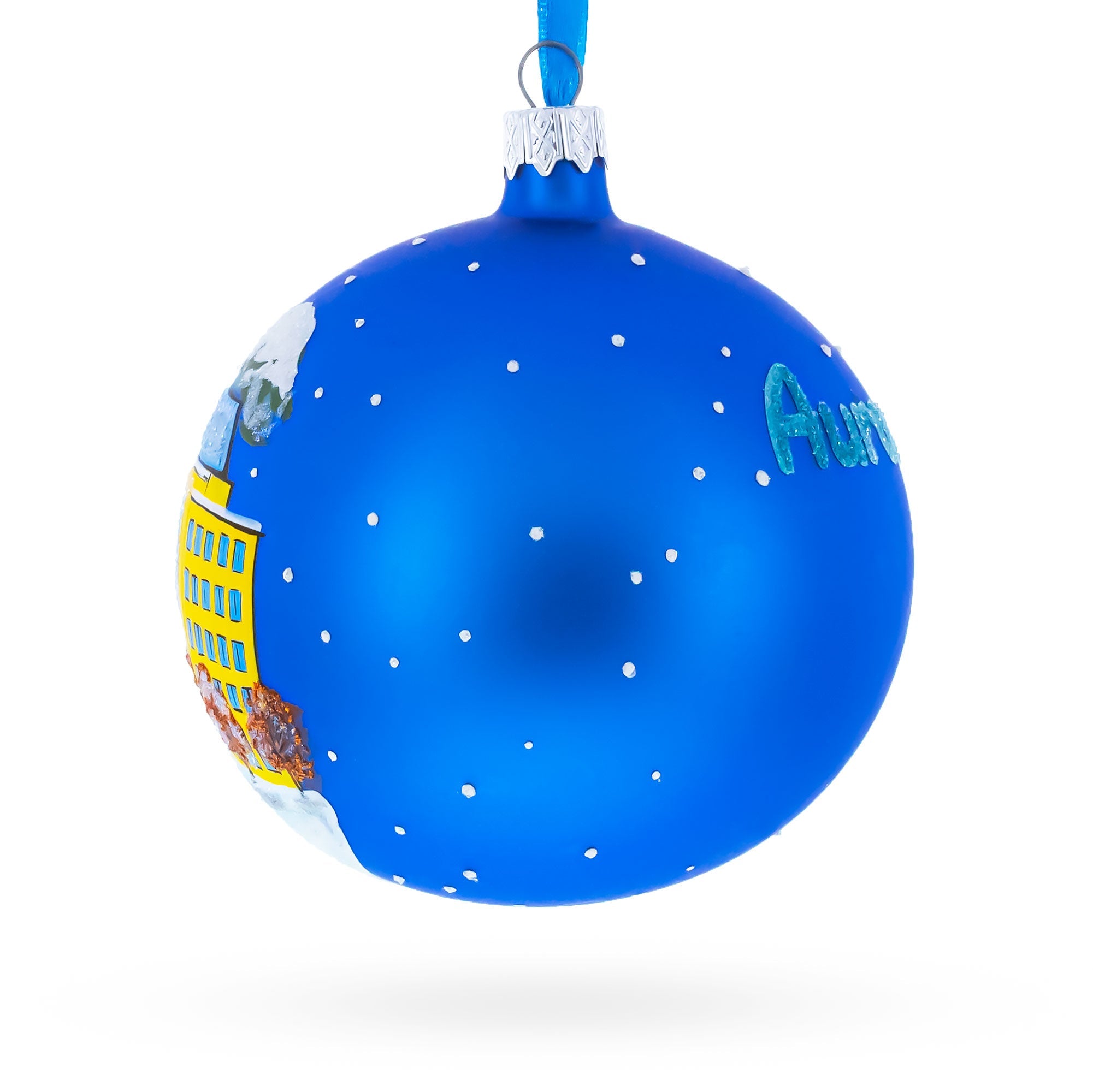 Aurora, Colorado Glass Ball Christmas Ornament 4 Inches
